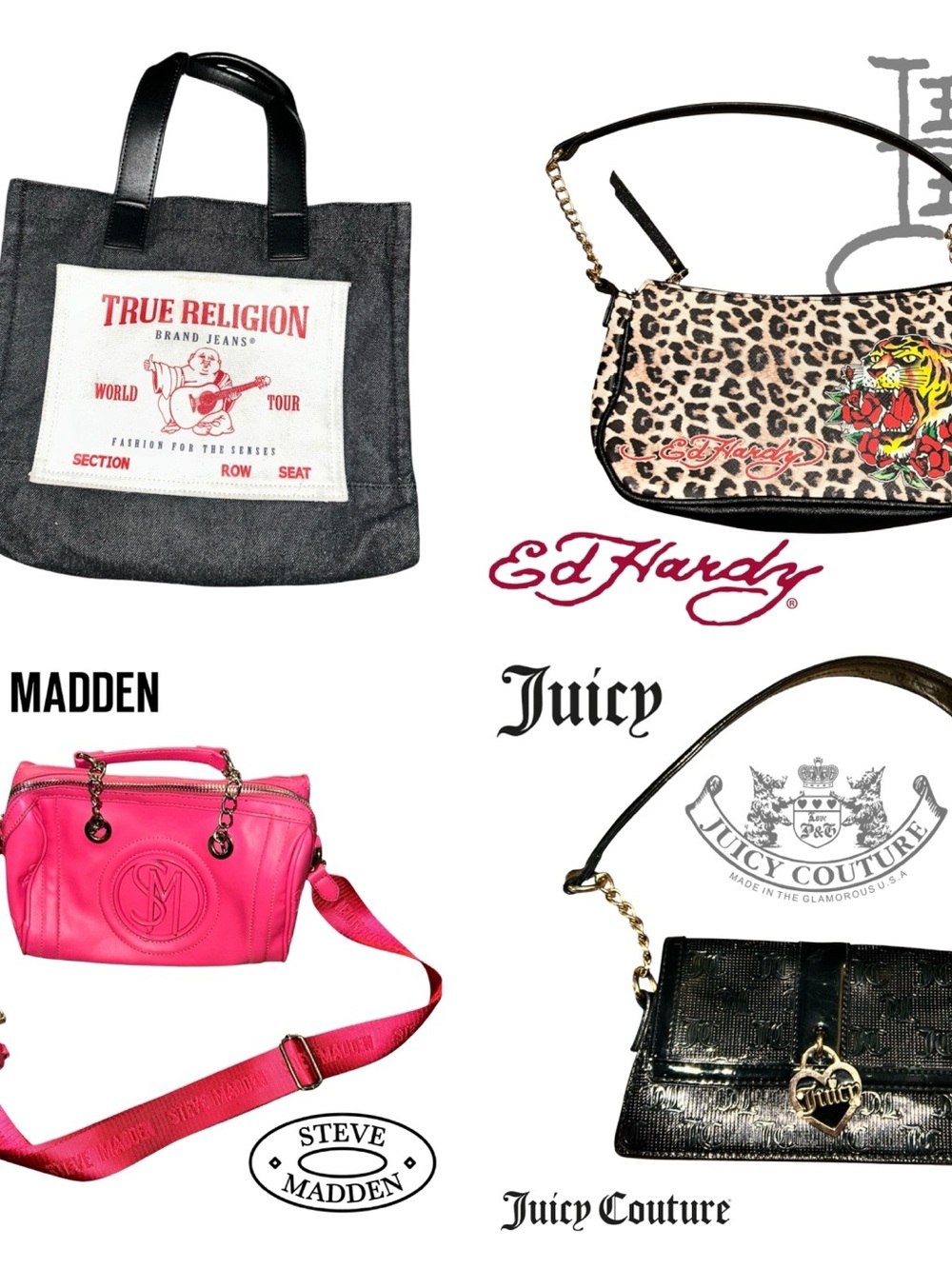 Y2K Trendy Purse Bundle +Bonus Bebe Clutch